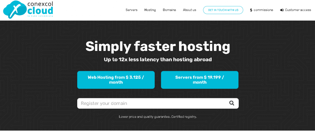 Best Angular Web Hosting in Colombia: Conexcol Home Page