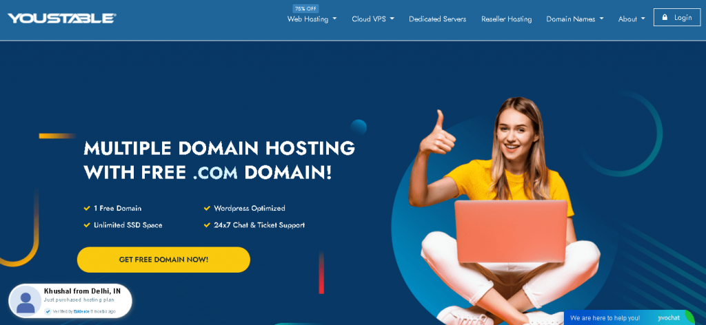 Best Angular Web Hosting in Italy
: Youstable Home Page