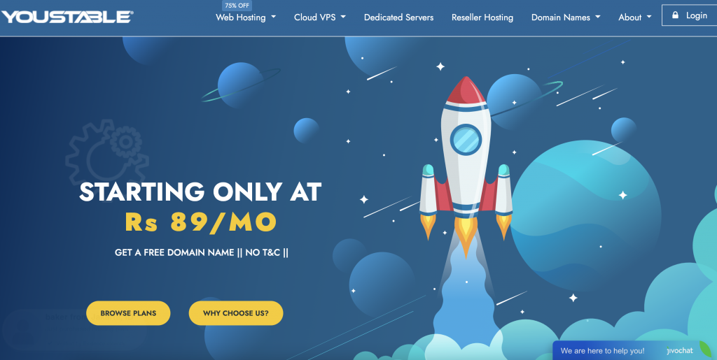 Youstable Unlimited Web Hosting cPanel 