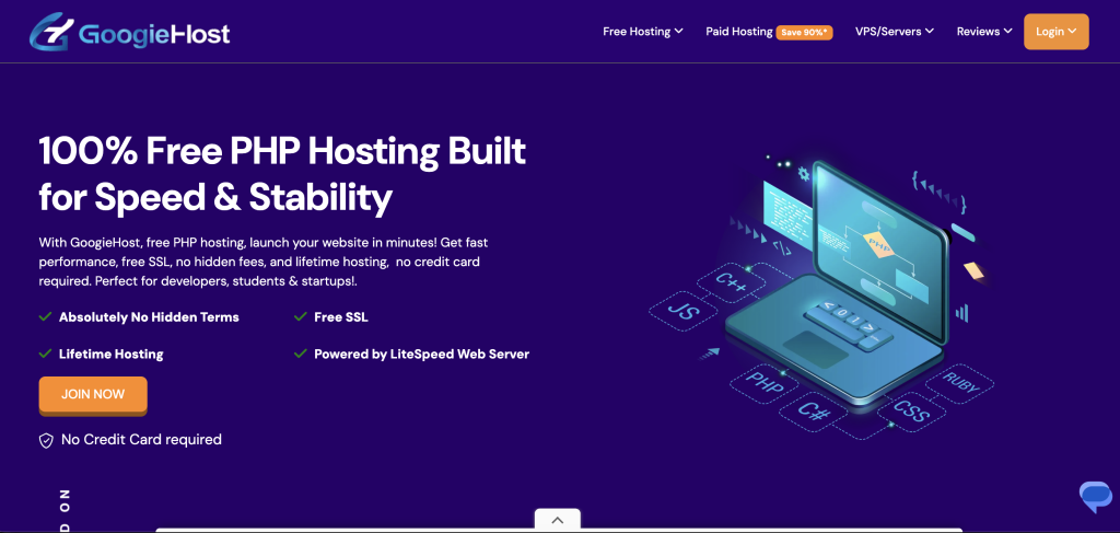 GoogieHost Free PHP Hosting